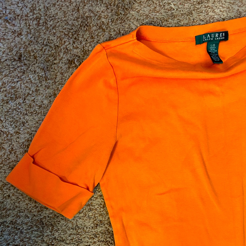 Ralph Lauren Sport Tee in Orange Size L